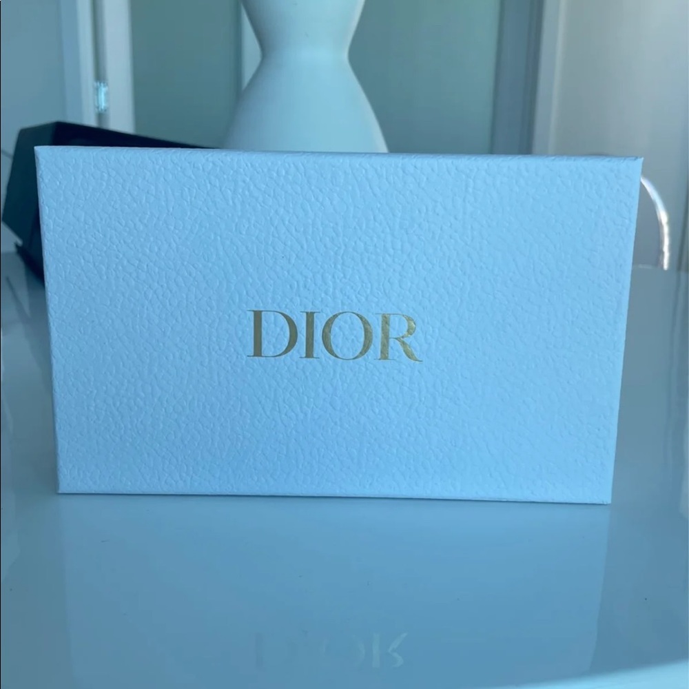 Dior gift box. White with gold writing
